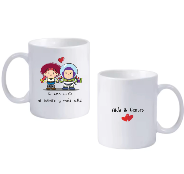 Producto - Taza De Cerámica San Valentín Jessie Y Buzz