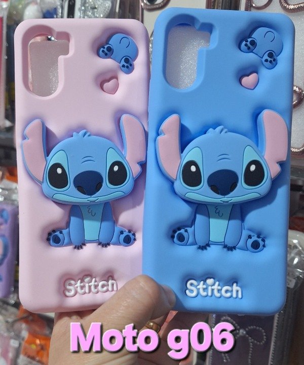 Producto - Fundas silicona popsocket Stich. Moto g06 - 1