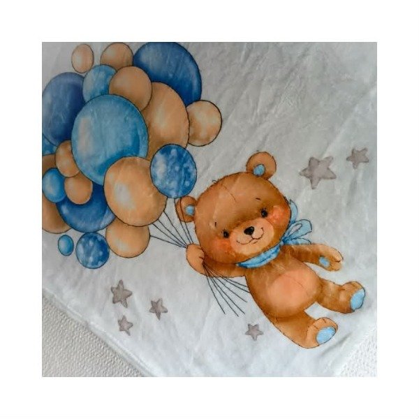 Producto - manta crecimiento OSITO CON GLOBOS - 2