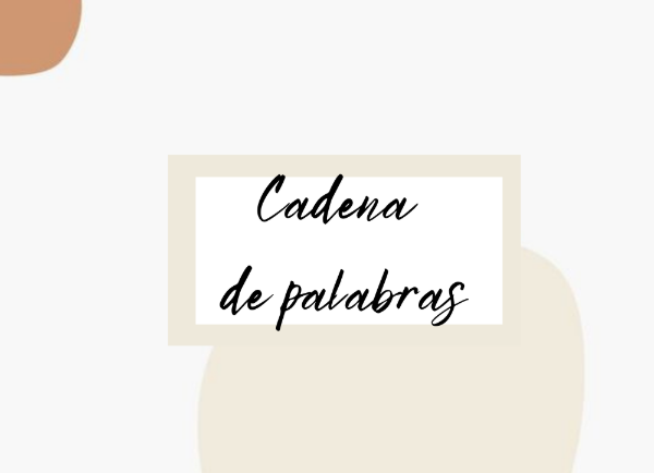 Producto - Cadena de palabras