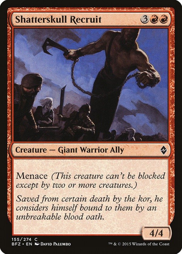 Producto - Shatterskull Recruit  Battle for Zendikar