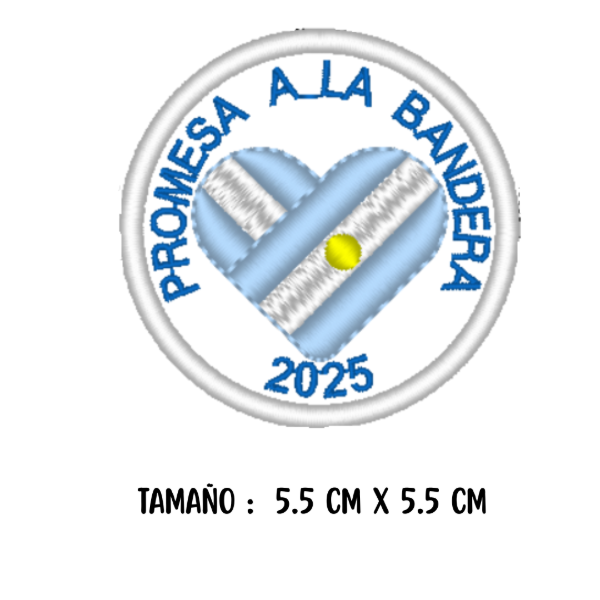 Producto - Matriz de Bordado - PROMESA A LA BANDERA 2025 "PROMESA 253" - Est. Aplique- ITH - 1