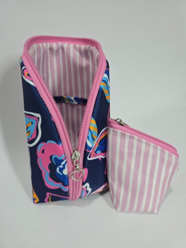 Producto - Porta Taza Flores Fondo Azul - 2