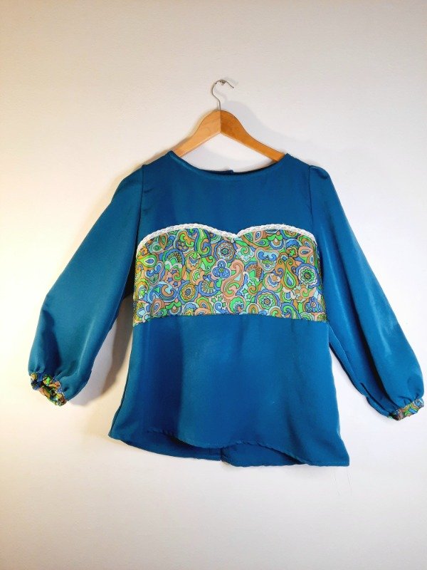 Producto - Blusa Trini Vintage Petroleo