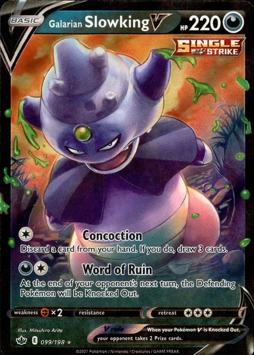 Producto - Galarian Slowking V - 099/198 - Chilling Reign - Holo