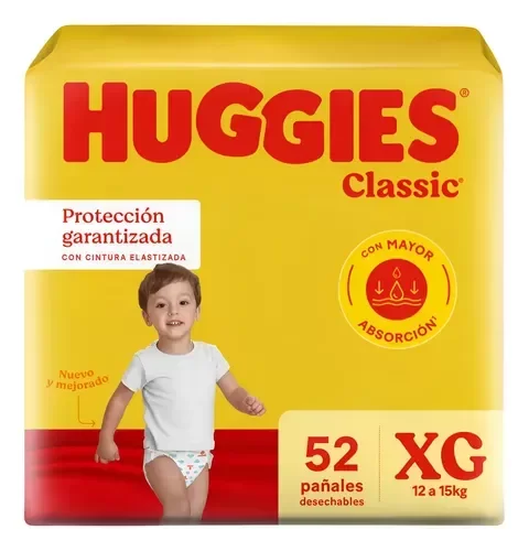 Producto - HUGGIES CLASSIC XG X52