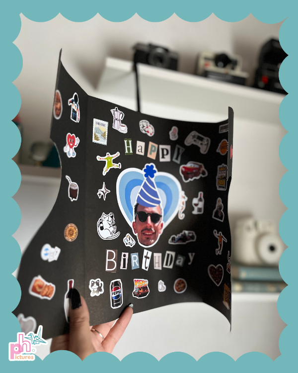 Producto - plancha de stickers para cartas o cajas de cumpleaños/aniversarios - 0