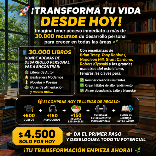 Producto - Biblioteca Digital +30.000 Libros + 500 Cursos
