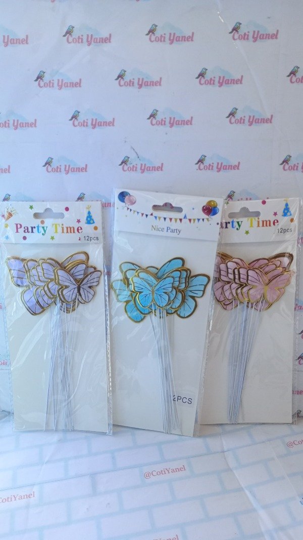 Producto - Mariposas en topper pack x12 - 0