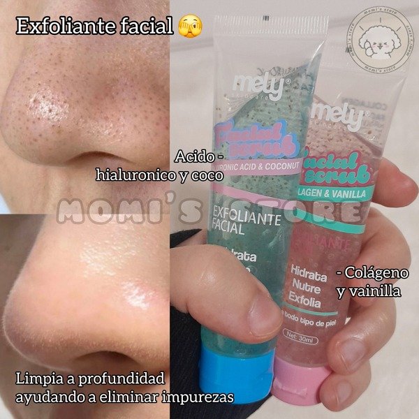 Producto - Exfoliante facial Mely "Facial Scrub"