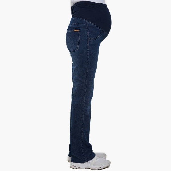 Producto - Jean recto faja cruzada atrás