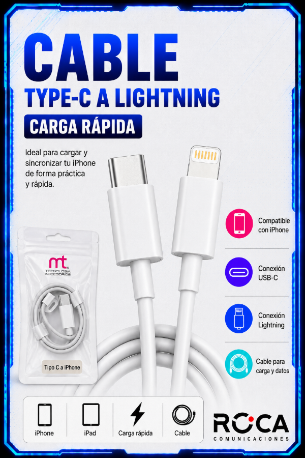 Producto - Cable Tipo C a iPhone MT