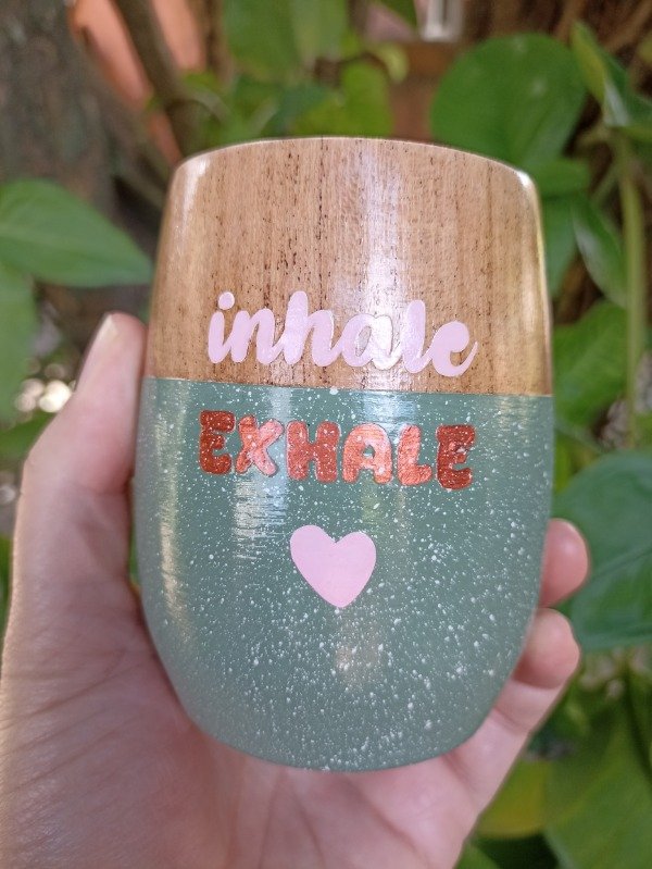 Producto - Mate " inhale exhale" verde seco