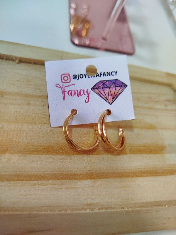 Producto - Argollitas fire dorado