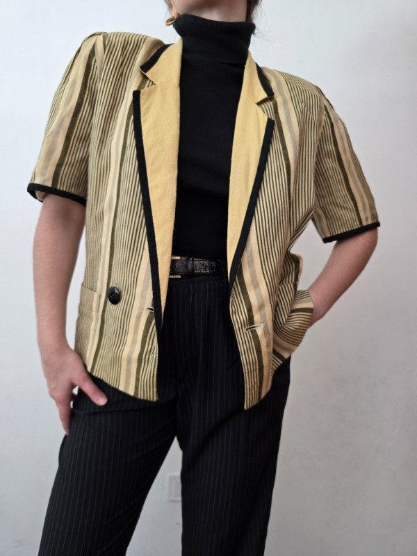 Blazer a rayas amarillo — imagen 10