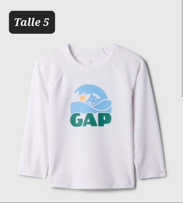 Producto - Remera uv gap talle 5 blanca