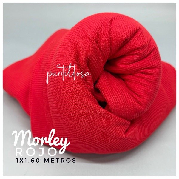 Producto - Morley elastizado ROJO - 1x1.60 metros