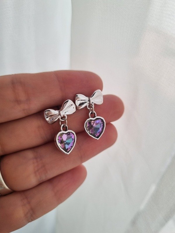 Producto - Aros coquette cora lilas