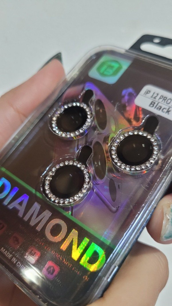Producto - Iph 12 pro max  protector de camara brillo black