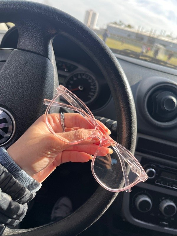 Producto - Lentes aumento transp rosa