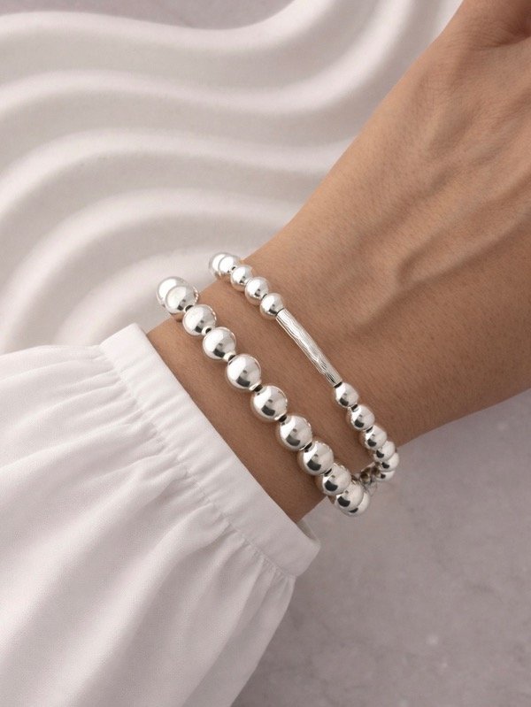 Producto - PULSERA DE PLATA BOLITAS 0155