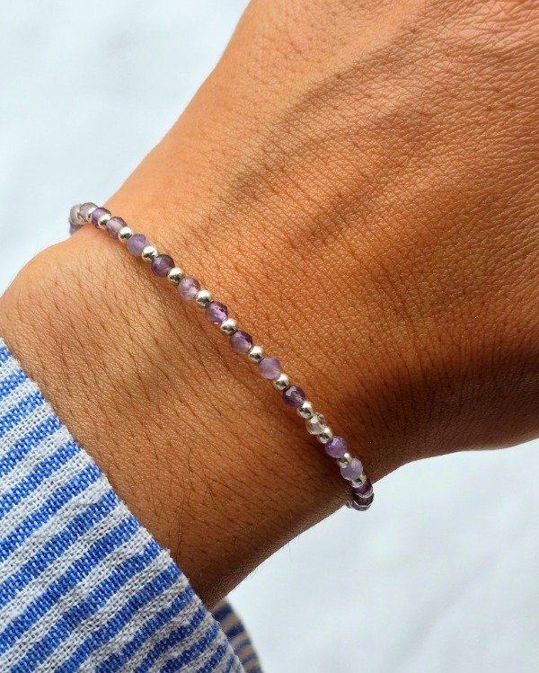 Producto - Pulsera ágata amatista plata 925
