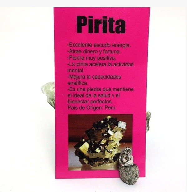 Producto - Dije Pirita 2 a 3cm - 0