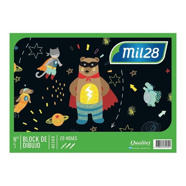 Producto - BLOCK NEGRO N5 MIL28