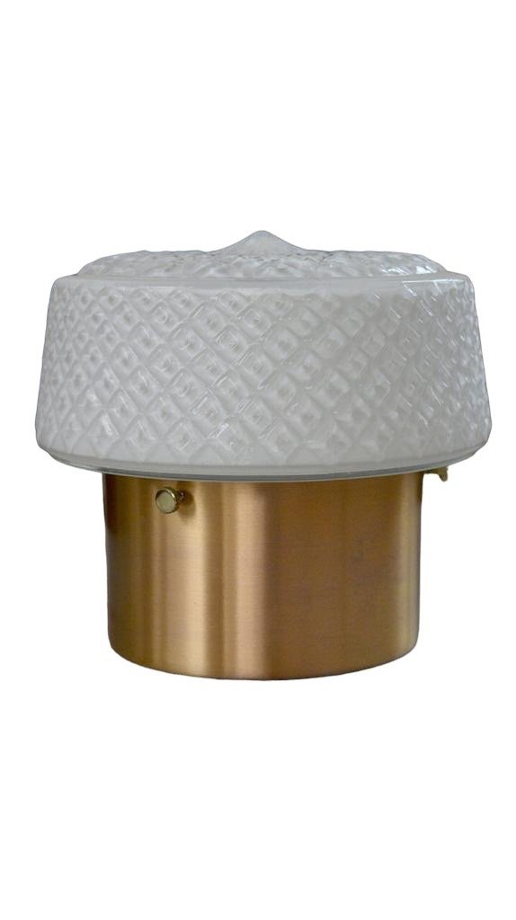 Producto - velador bronce mate con pantalla Opal blanca. edición limitada