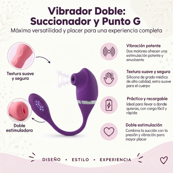 Producto - Succionador y Vibrador Punto G - USB - 2