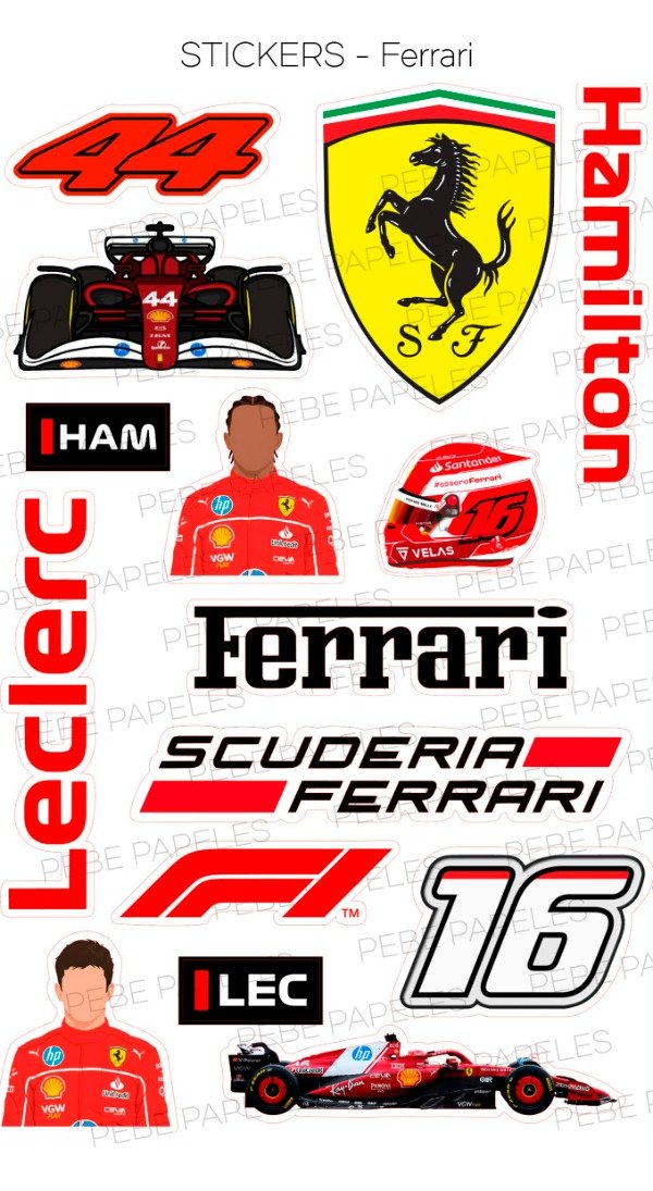 Producto - Stickers Ferrari