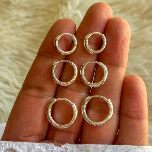 Producto - Mini argollas lisas (cod.738)