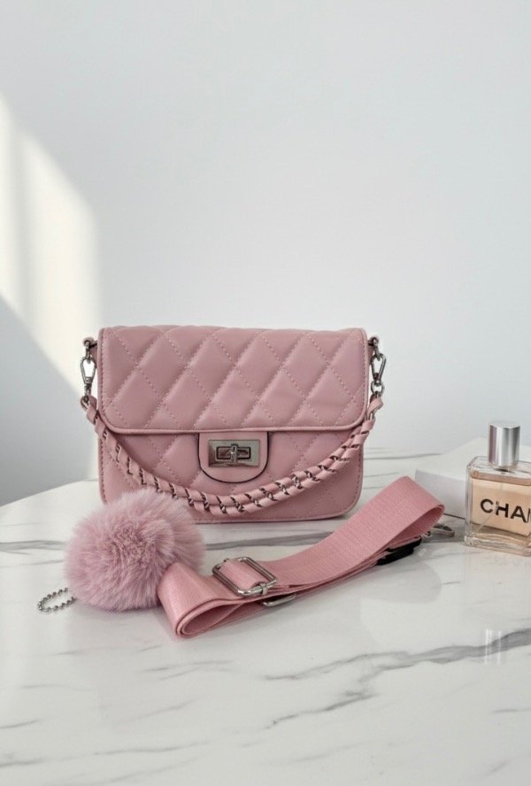 Producto - Cartera Nápoles -  Estilo Chanel -  Pink