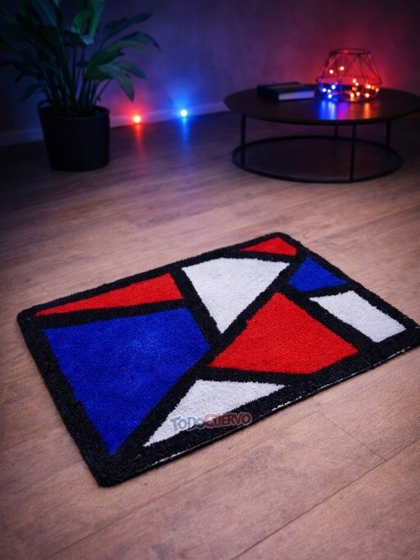 Producto - ALFOMBRA SAN LORENZO GEOMÉTRICA ARTESANAL