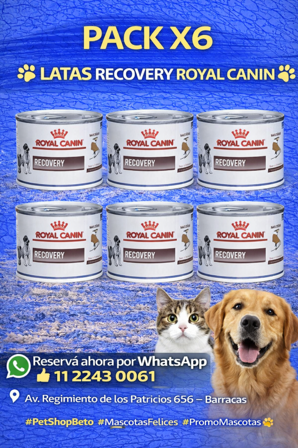 Producto - Lata Royal Canin Recovery x 6 unidades