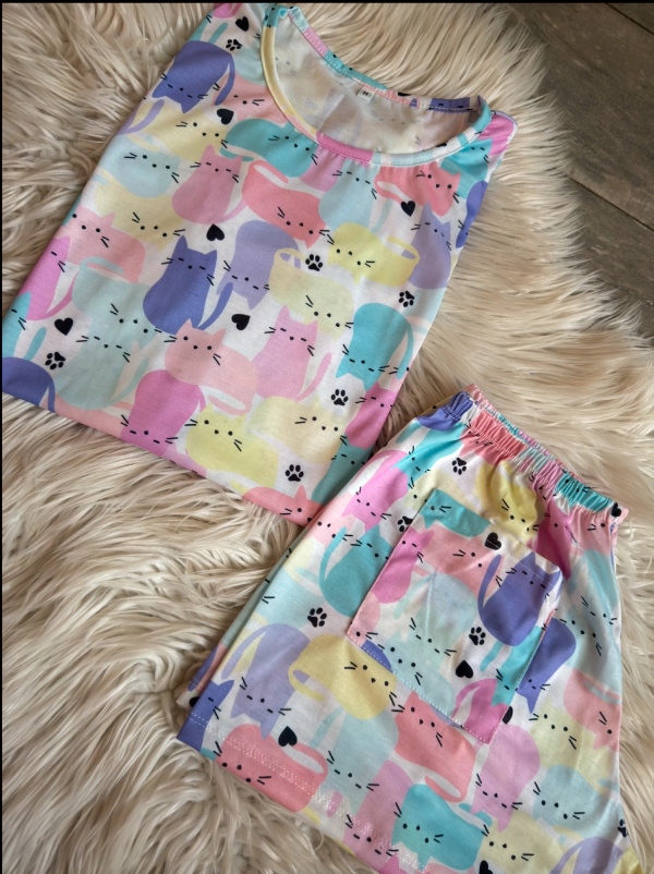 Producto - PIJAMA [CATS] FULL PRINT - CORTO