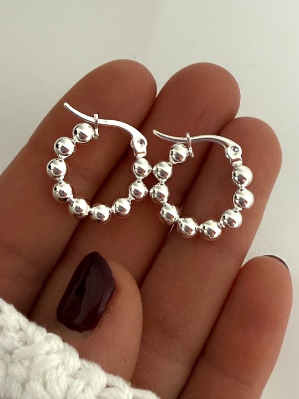 Producto - AB1544 Aros bolitas 1,5 cm