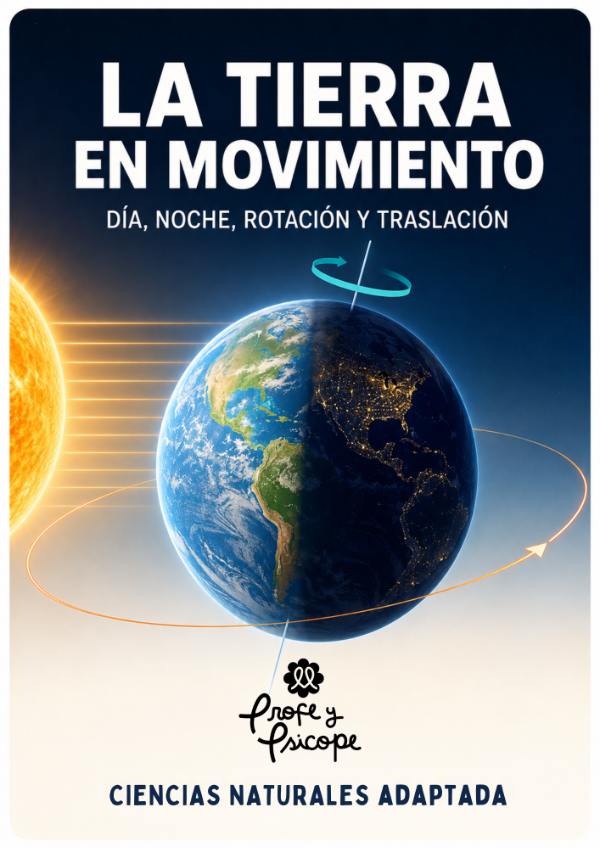 Producto - LA TIERRA EN MOVIMIENTO: Día, noche, rotación, traslación y estaciones