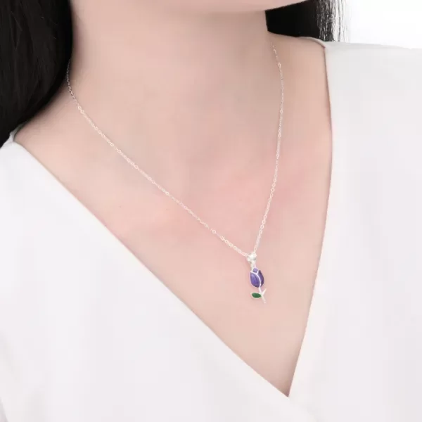 Producto - Dije Tulipán Violeta 18 Milímetros - 1
