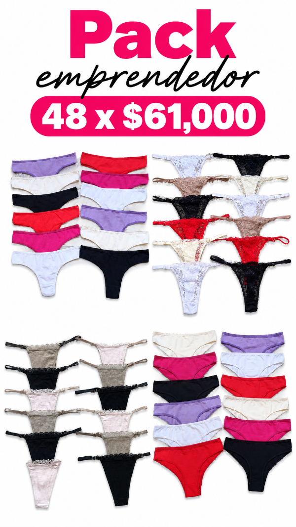 Producto - Pack Emprendedor (4 Docenas de Bombachas) - 0