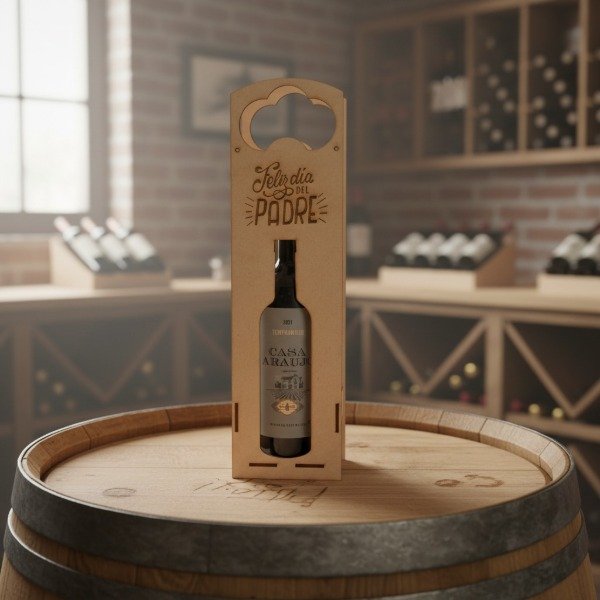 Producto - Porta botella de vino grabado X 5 unidades