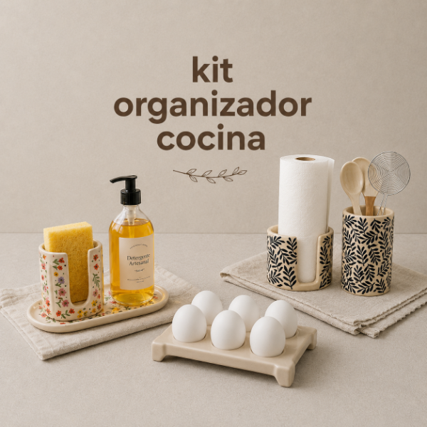 Producto - Kit Organizador de Cocina - Molde para Cerámica PDF Imprimible para Cerámica