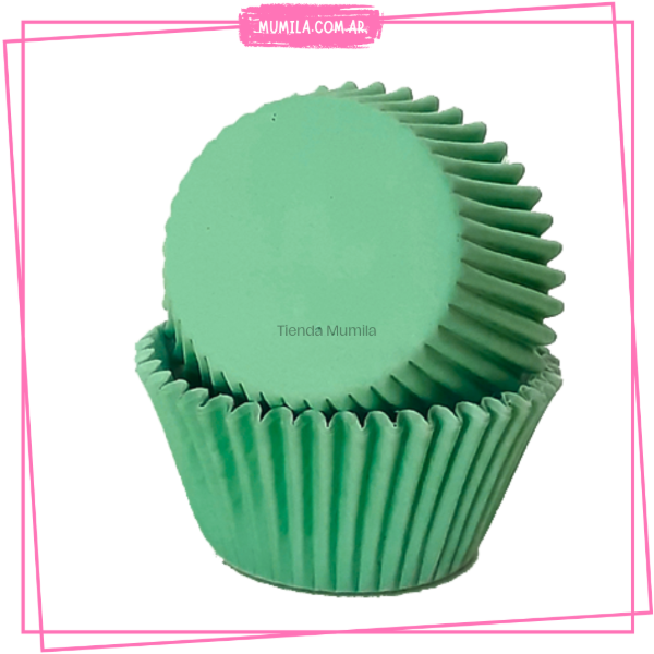 Producto - Pirotines verde n10 x25unidades pirotin cupcake
