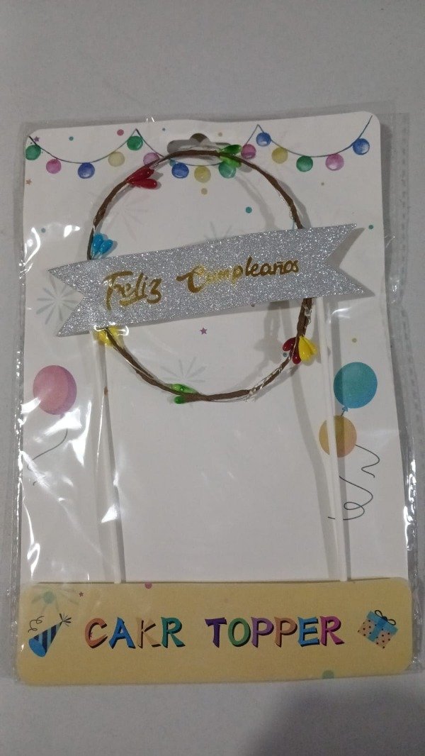 Producto - Cake Topper "FC" c/Luz Circulo