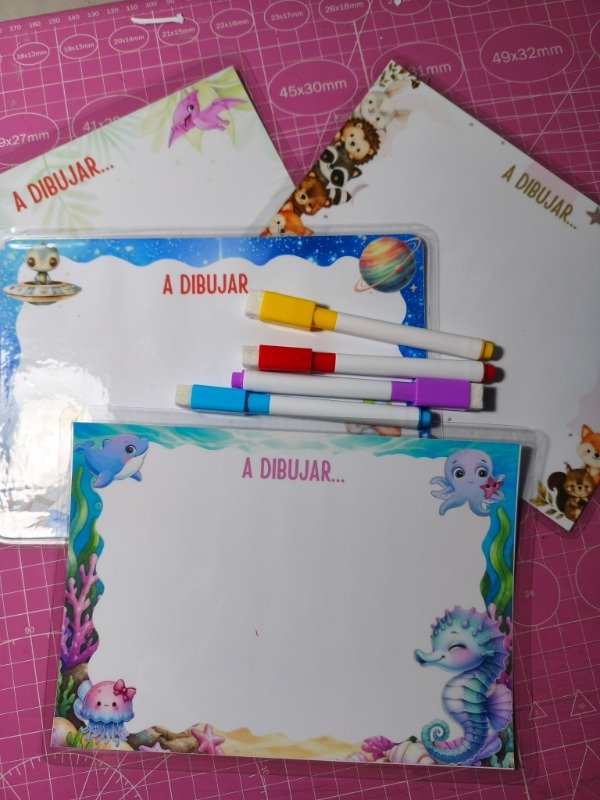 Producto - Pack X10 Pizarra mágica con marcador/borrador - 1