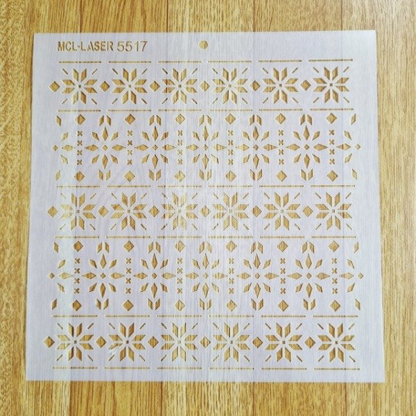 Producto - St 5517 de 20x20 cm Stencil Trama guarda