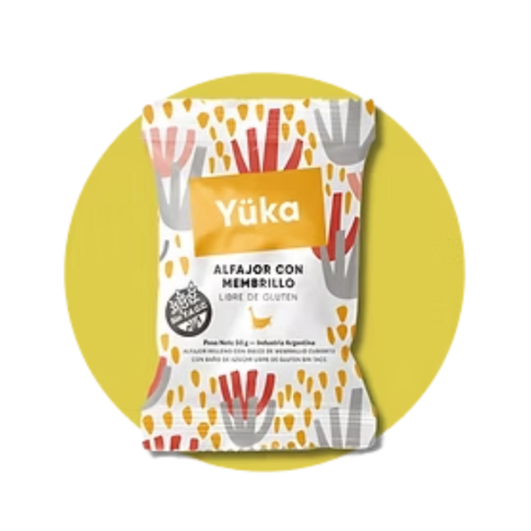 Producto - YÜKA ALFAJOR  MEMBRILLO X 50 GR X6 UNIDADES