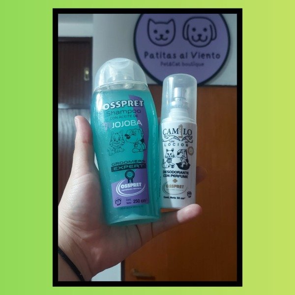 Producto - Combo shampoo de jojoba + locion OSSPRET