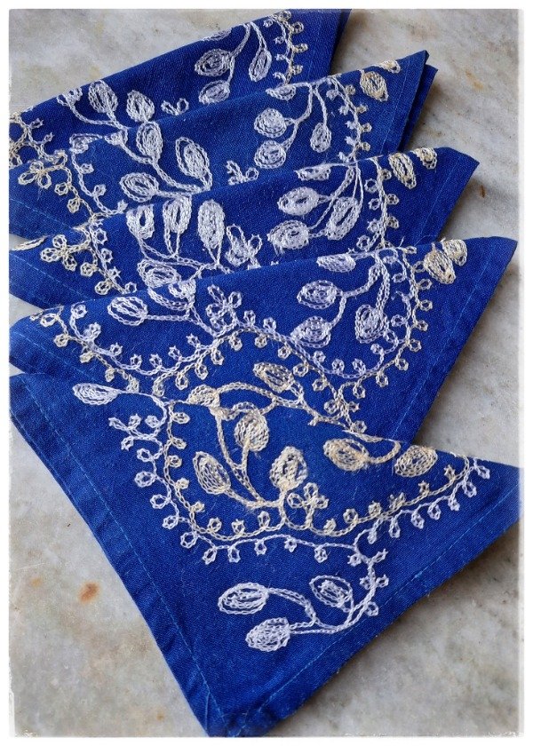 Producto - Lote 5 servilletas bordadas