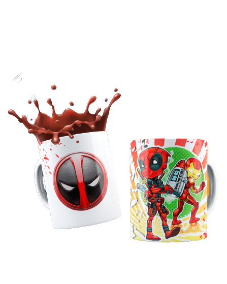 Producto - Taza Deadpool/Ironman